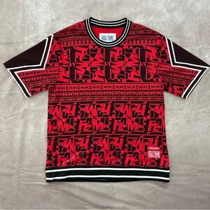 Hall of Fame 2nd Sucks Black Red Graphic Jersey Heavier Weight Fabric M